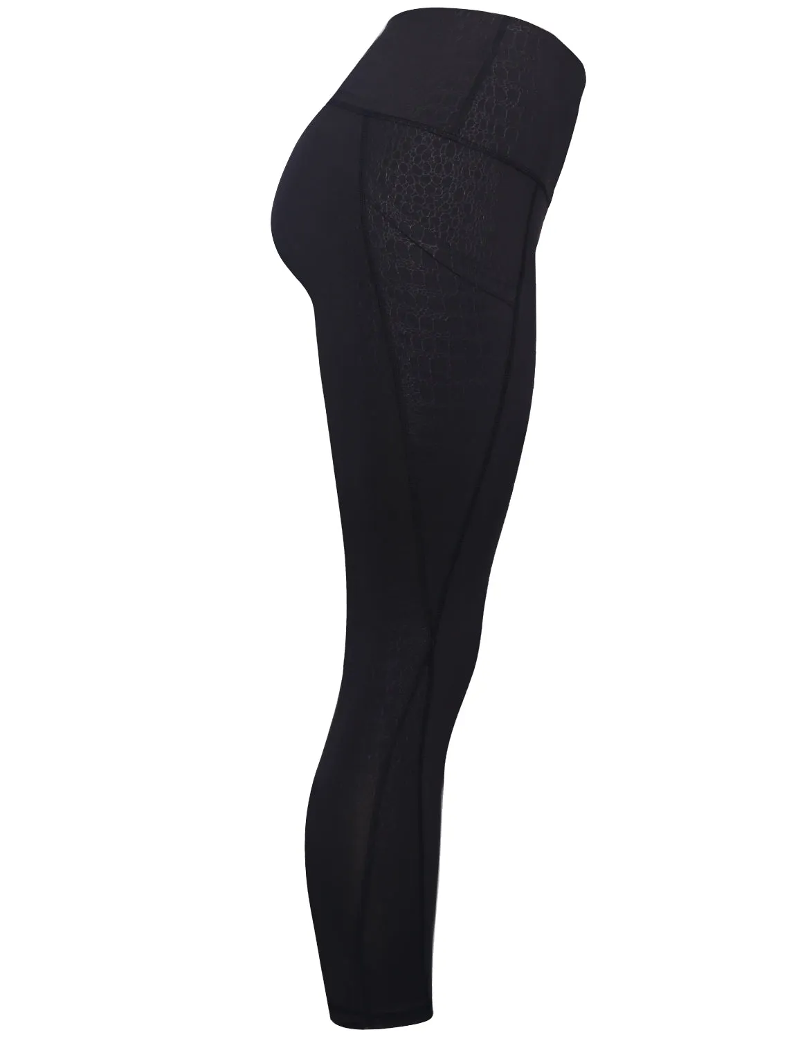 22" inseam 3D Printed Yoga Pants CROCODILE_yoga