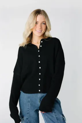 Beach Button up Black