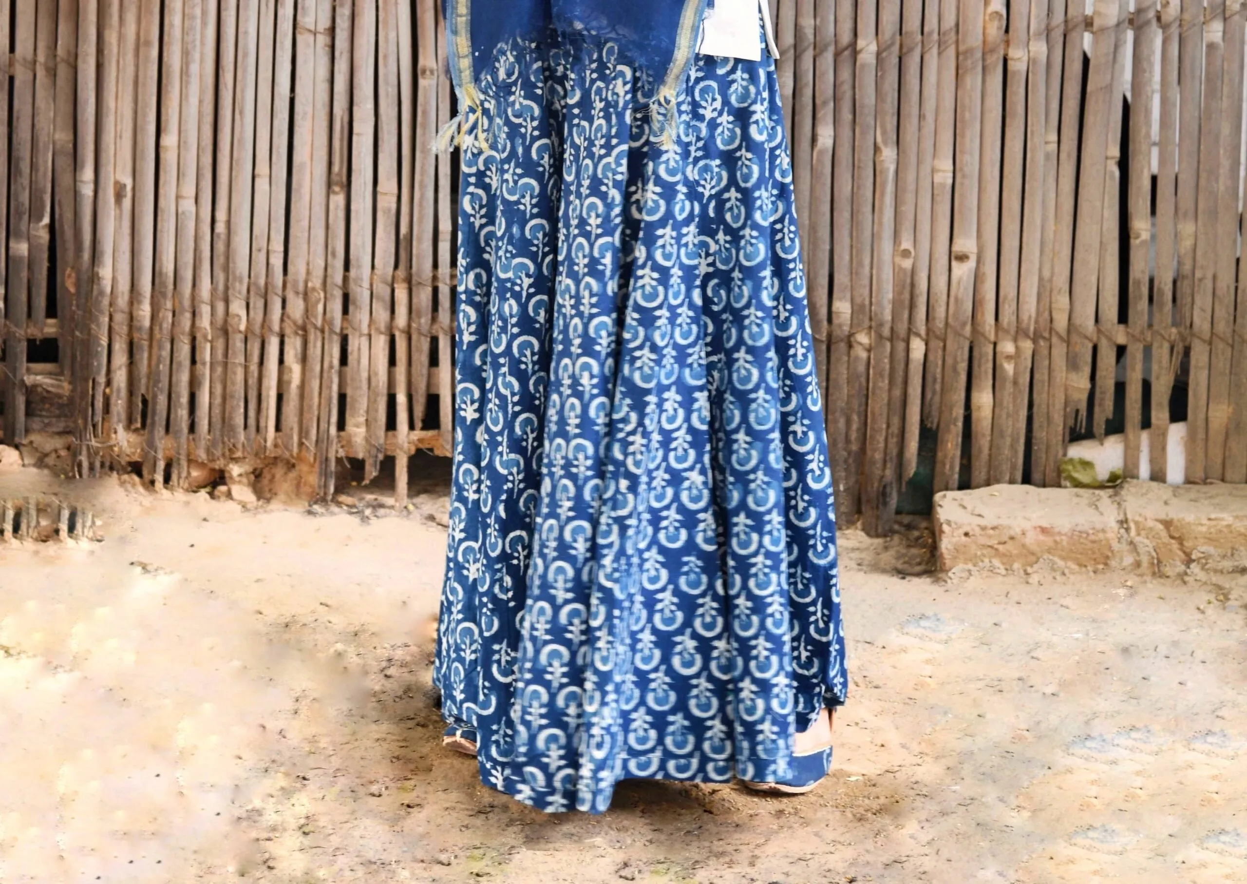 Blue Beaut Palazzo Free Size