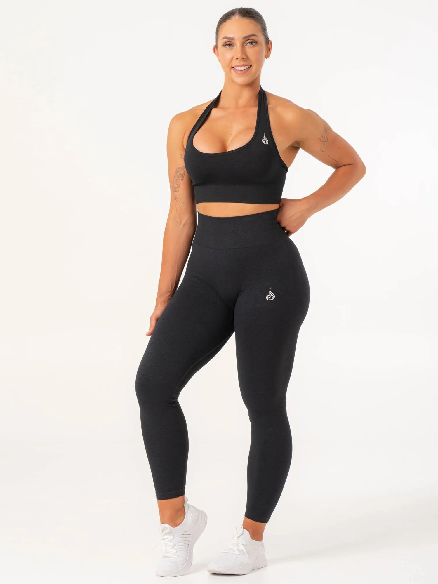 Contour Seamless Leggings - Black Marl