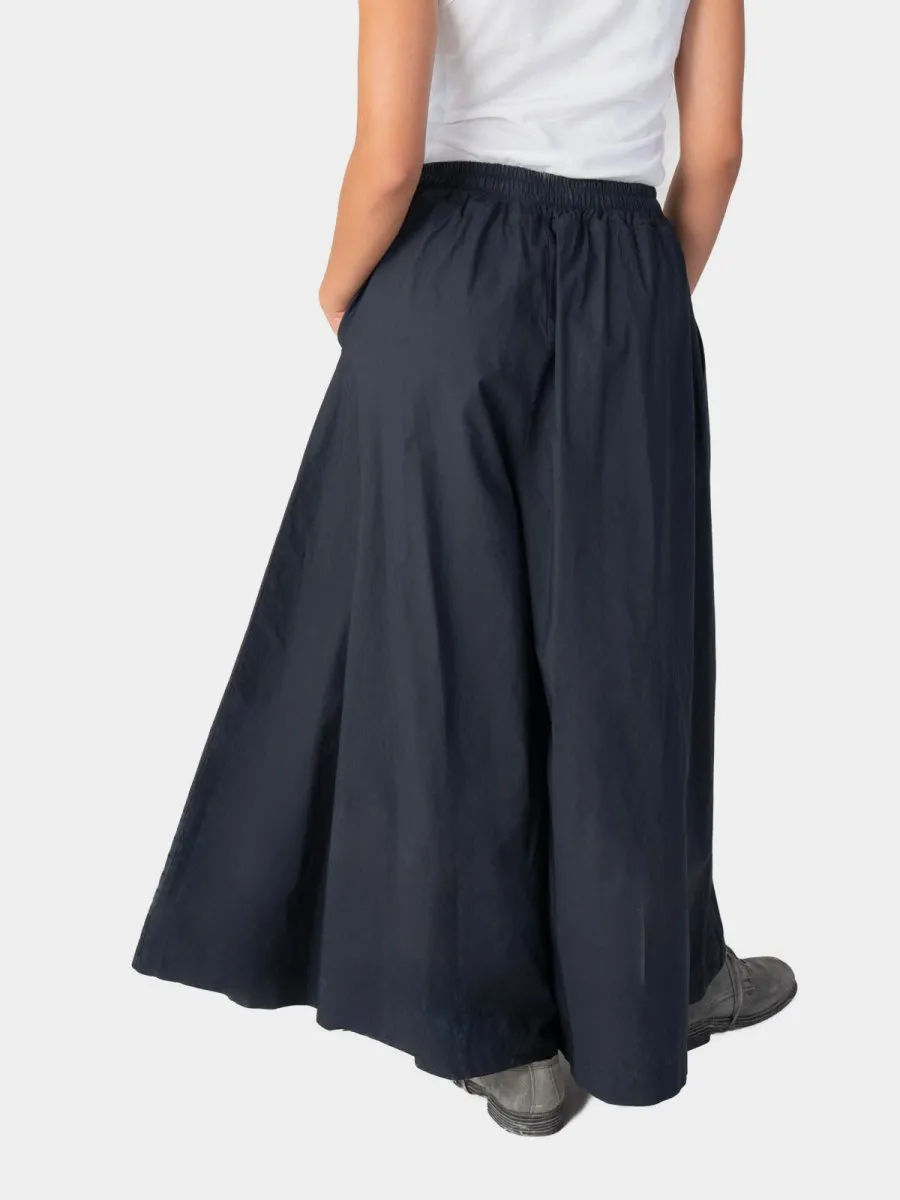 Elastic Waist Cotton Palazzo Pant