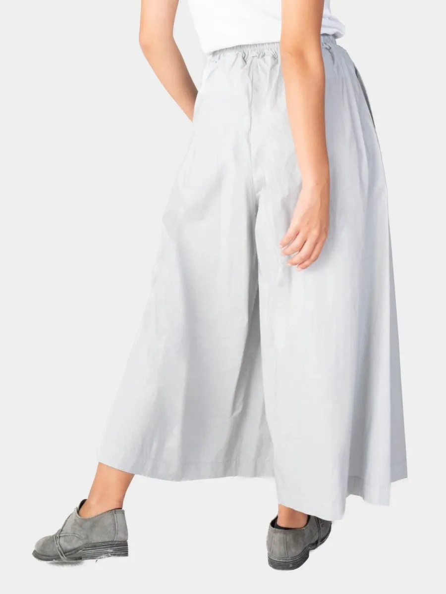 Elastic Waist Cotton Palazzo Pant