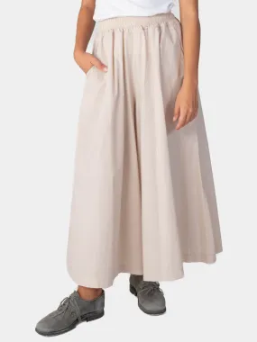 Elastic Waist Cotton Palazzo Pant