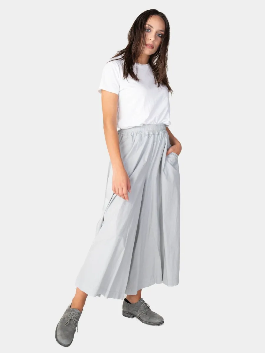 Elastic Waist Cotton Palazzo Pant