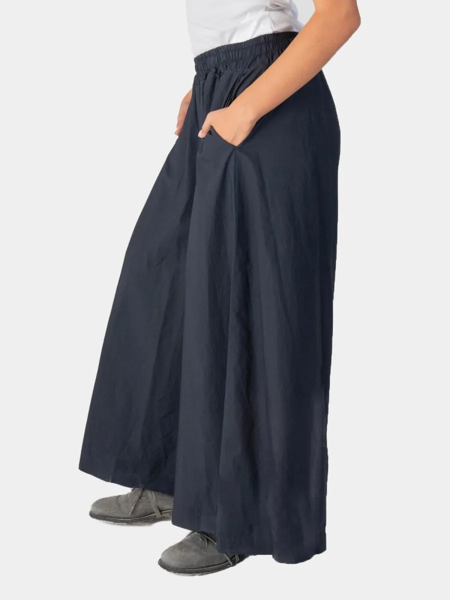 Elastic Waist Cotton Palazzo Pant