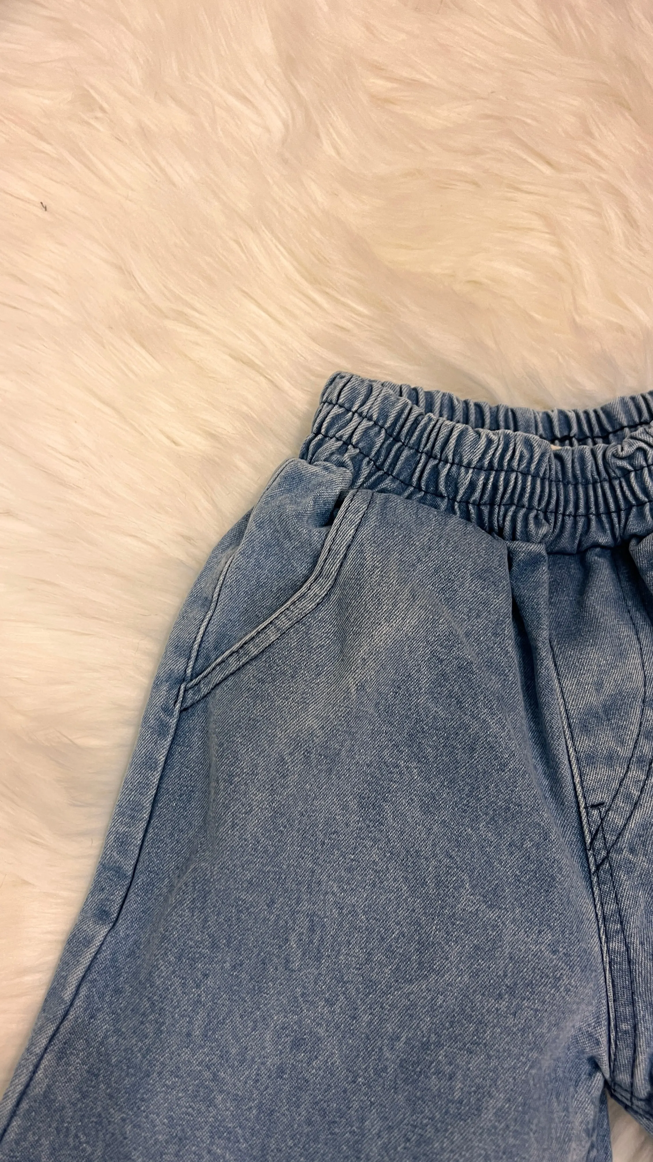 Girls Denim Palazzo Pants