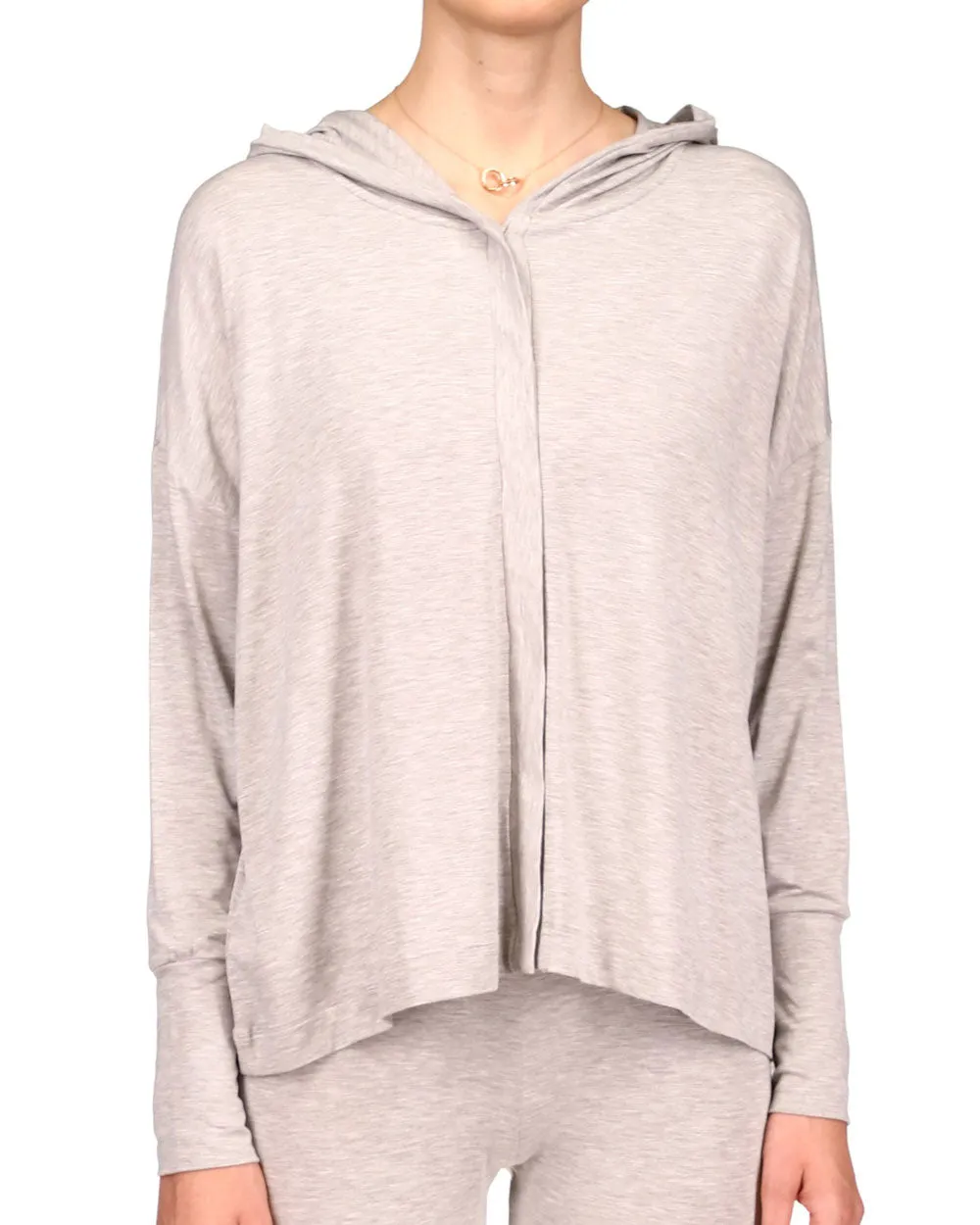 Grey Button Up Hoodie