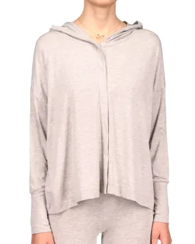 Grey Button Up Hoodie