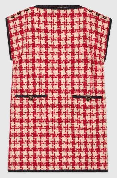 Houndstooth Sleeveless Dress