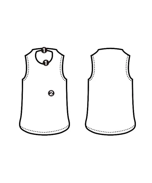 H/standard Sleeveless tops