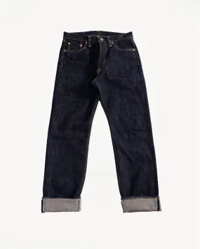 IH-888S-21 - 21oz Selvedge Denim Medium/High Rise Tapered Cut Jeans - Indigo