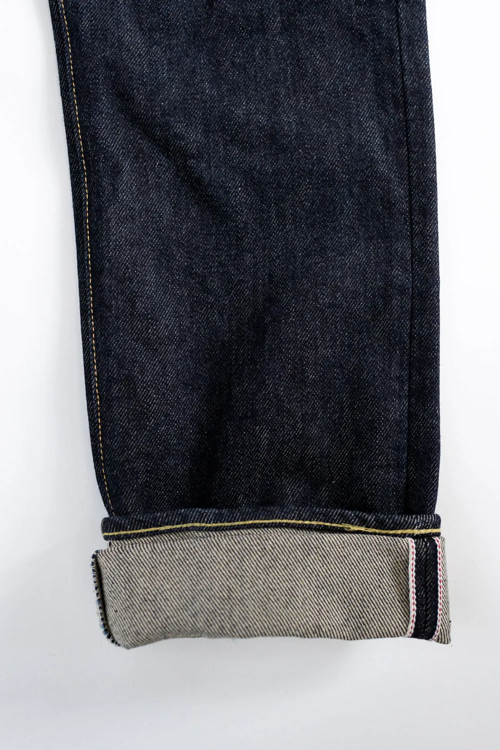 IH-888S-21 - 21oz Selvedge Denim Medium/High Rise Tapered Cut Jeans - Indigo