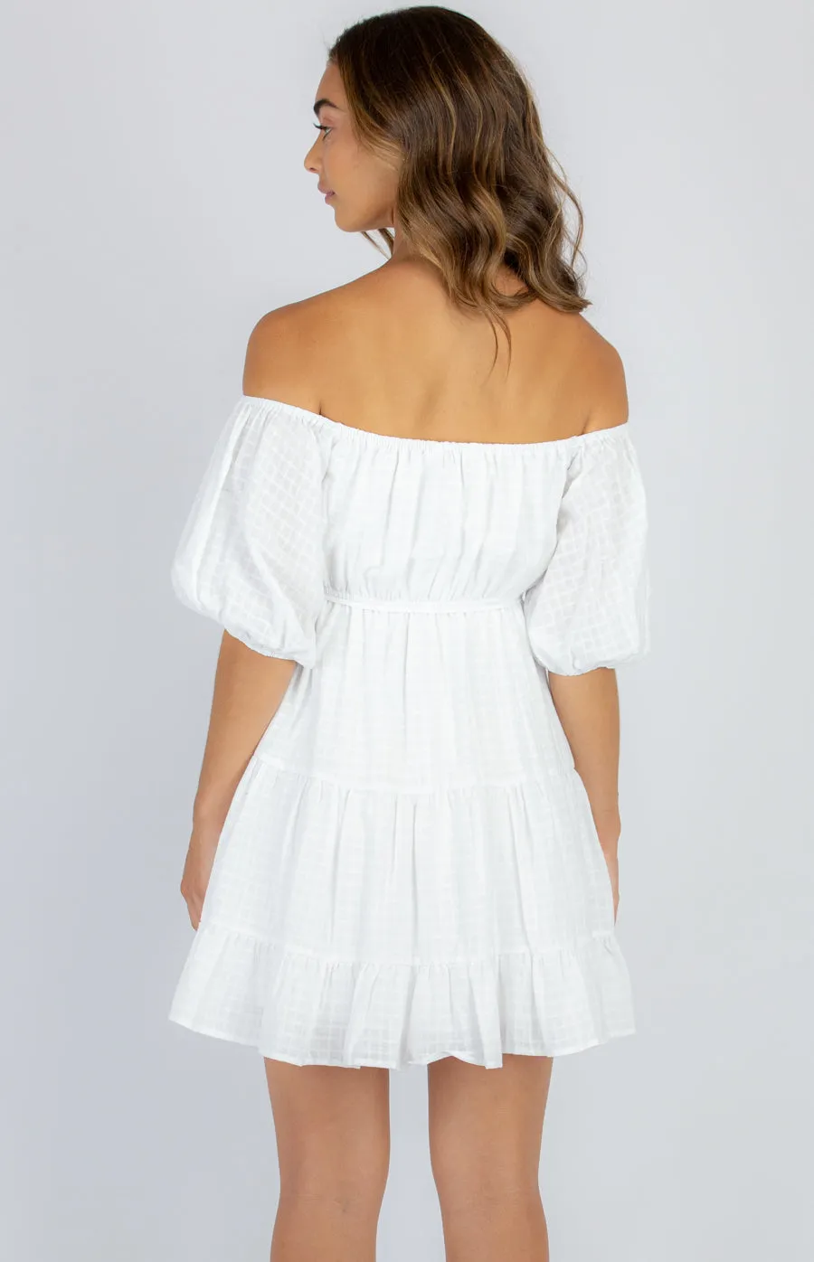 Mini Off The Shoulder Baby Doll Dress