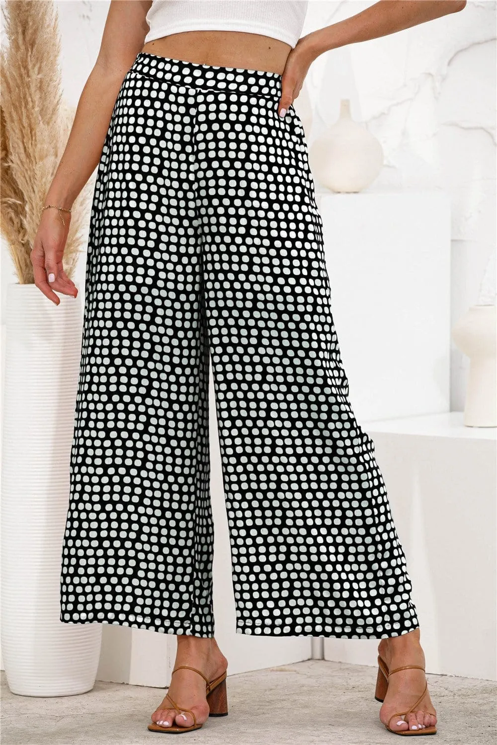 Polka Dot Palazzo Pants