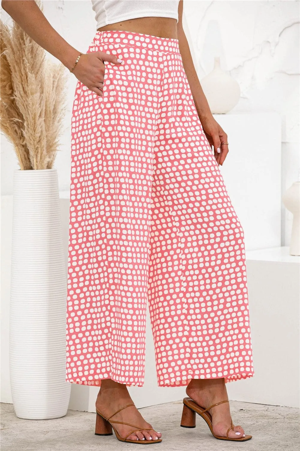 Polka Dot Palazzo Pants