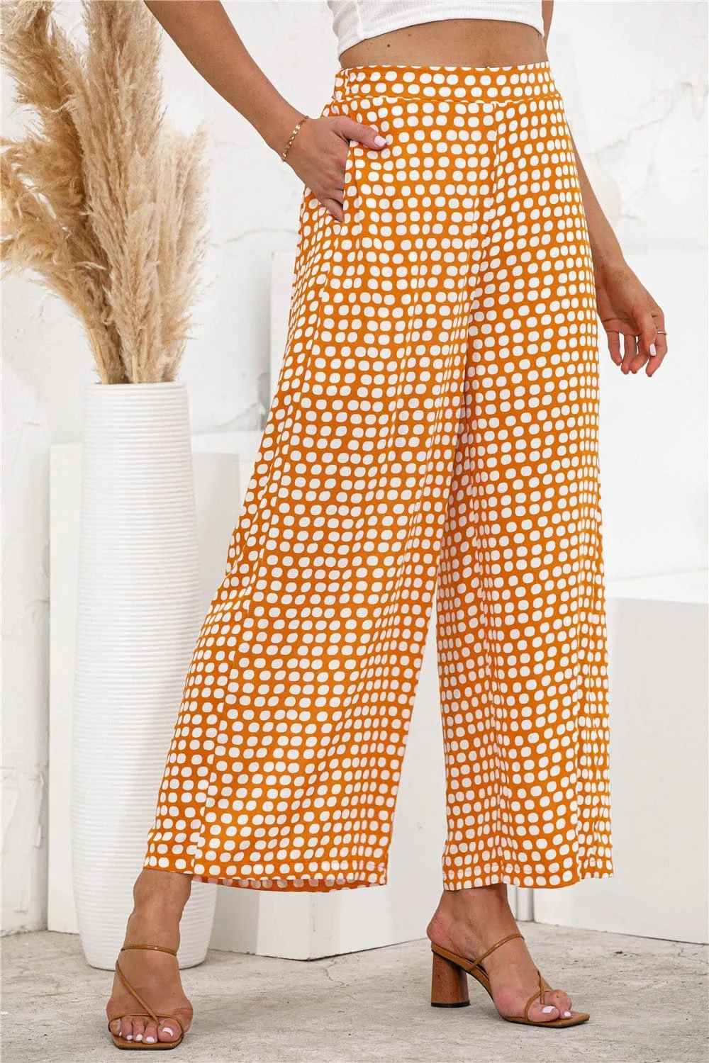 Polka Dot Palazzo Pants