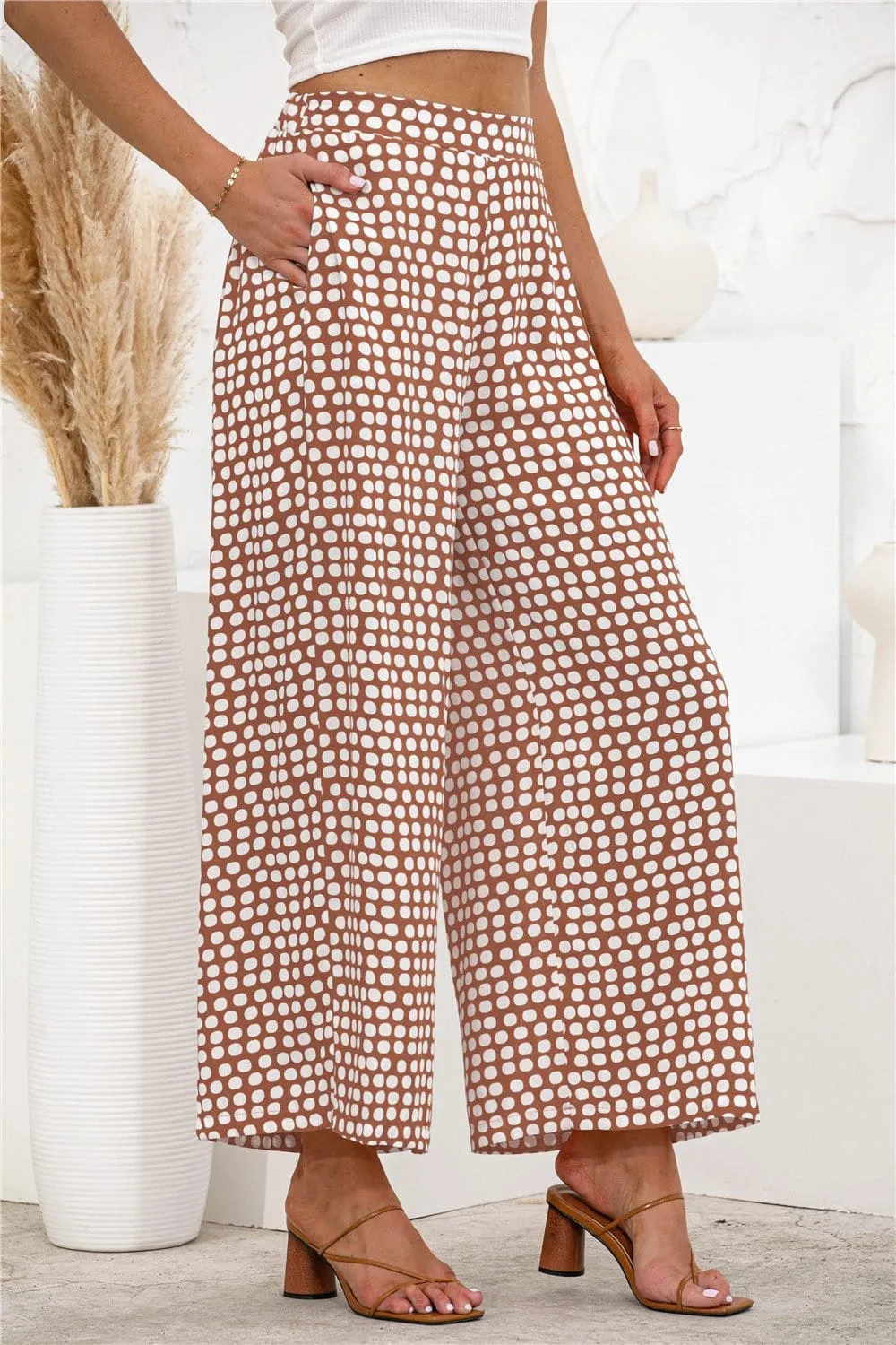 Polka Dot Palazzo Pants