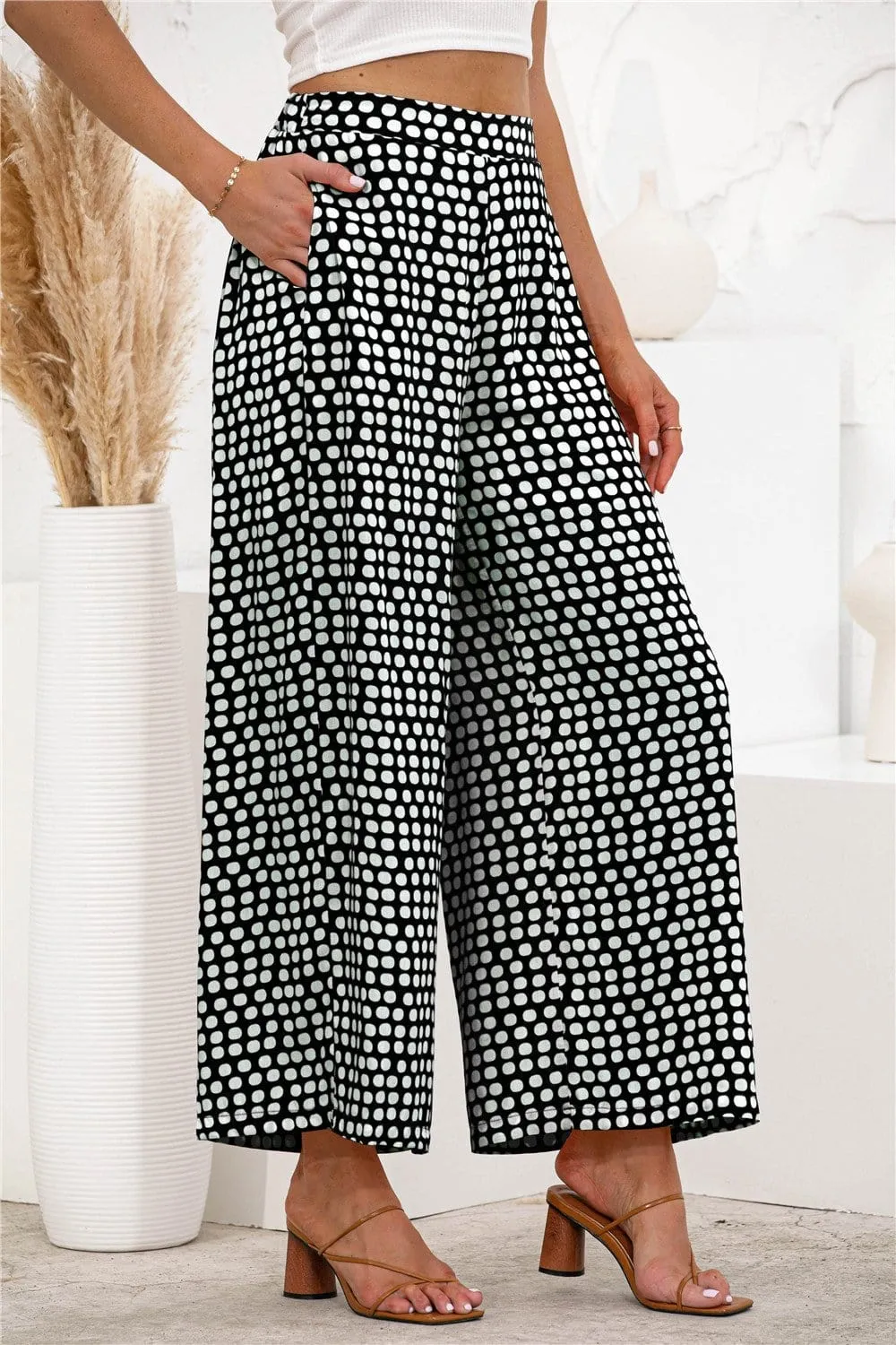 Polka Dot Palazzo Pants