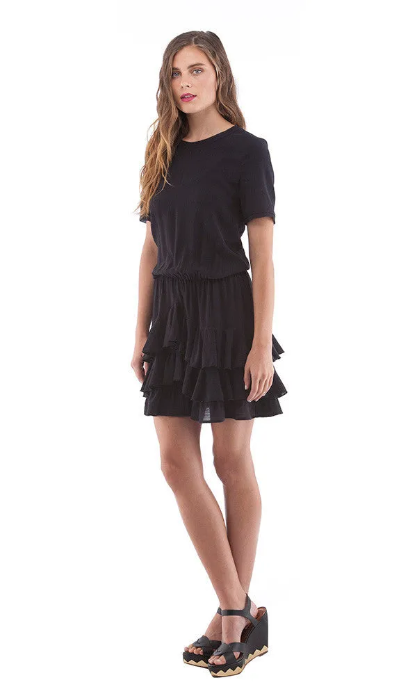 Short Sleeve Ruffle Mini