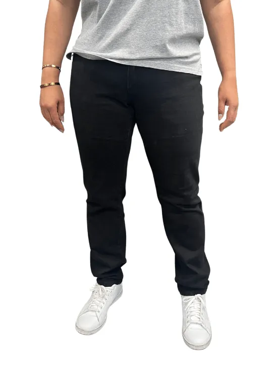 Slim-Straight, Premium Black Stretch Jeans