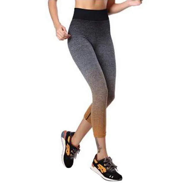 Vertvie Yoga Pants Women High Waist Strip