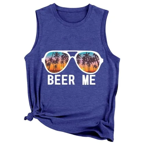 Women Beer Me Tank Beer Lover Funny Drinking Shirt